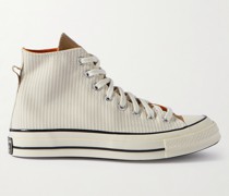 Chuck 70 Striped Canvas High-Top Sneakers