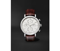 Portofino Automatic Chronograph 42mm Stainless Steel and Alligator Watch, Ref. No. IW391027