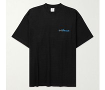 Oversized-T-Shirt aus Baumwoll-Jersey mit Logoprint