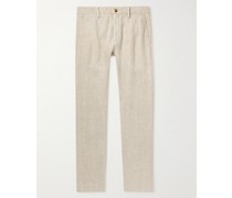 Karl Tapered Linen Chinos