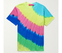 Rainbow Void T-Shirt aus Jersey aus einer Baumwoll-Kaschmirmischung mit Batikmuster