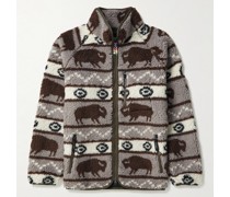 Mountain Jacke aus bedrucktem Fleece