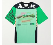 Schmal geschnittenes T-Shirt aus recyceltem Stretch-Jersey mit Print