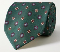 Krawatte aus bedrucktem Seiden-Twill, 7,5 cm