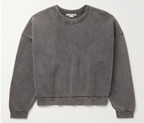 Fester U Sweatshirt aus Baumwoll-Jersey in Stückfärbung