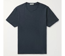 Standard schmal geschnittenes T-Shirt aus Baumwoll-Jersey