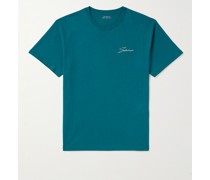 Signature T-Shirt aus Baumwoll-Jersey mit Logostickerei