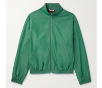 Trainingsjacke aus Baumwoll-Chambray