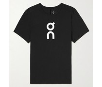 Schmal geschnittenes T-Shirt aus Baumwoll-Jersey mit Logoprint