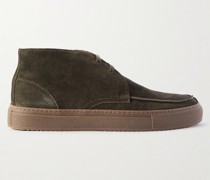 Larry Chukka-Stiefel aus regeneriertem evolo®-Veloursleder mit geteilter Kappe