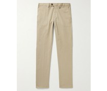 Gerade geschnittene Chino aus Twill aus einer Baumwollmischung
