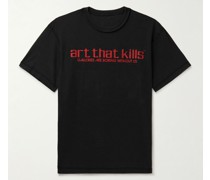 ATK wendbares T-Shirt aus Baumwoll-Jersey mit Print