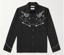 Gonzo Hemd im Western-Stil aus Lyocell mit Stickereien