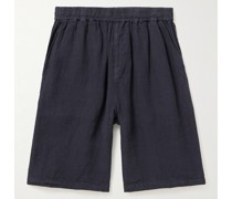 Gerade geschnittene Shorts aus Leinen