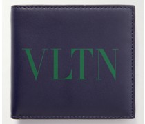 Valentino Garavani Logo-Print Leather Billfold Wallet