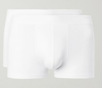 Two-Pack Stretch-Cotton Boxer Briefs
