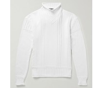 Haston Cashmere Mock-Neck Sweater
