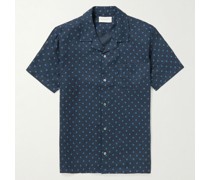 Milan 19 Hemd aus Leinen mit Print