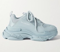 Triple S Sneakers aus Mesh und Kunstleder