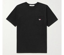 T-Shirt aus Baumwoll-Jersey mit Logoapplikation