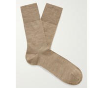 Airport Mélange Virgin Wool-Blend Socks