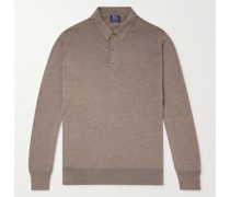 Schmal geschnittener Pullover aus Merinowolle mit Polokragen