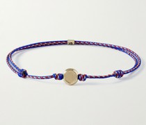 Armband aus Kordel mit Details aus Gold