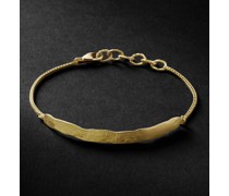 Palma Armband aus gehämmertem recyceltem 18 Karat Gold