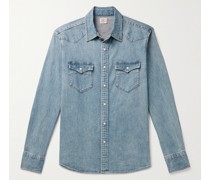 Jeanshemd aus Bio-Denim in Indigo-Färbung