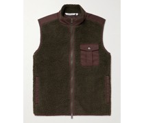 Autumn Weste aus wattiertem Fleece mit Shell-Besatz
