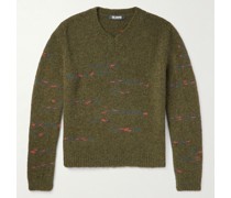 Pullover aus Jacquard-Strick aus einer Wollmischung