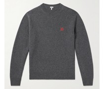 Pullover aus Wolle mit „Anagram“-Logostickerei