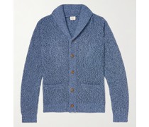 Shawl-Collar Cotton and Cashmere-Blend Cardigan