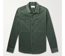 Hemdjacke aus Cord aus einer Baumwoll-Kaschmirmischung