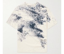 Twist T-Shirt aus von Hand eingefärbtem Baumwoll-Jersey mit Logostickerei