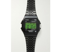 T80 34 mm Digitaluhr aus Edelstahl