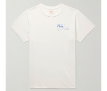 Company T-Shirt aus gekämmtem Baumwoll-Jersey mit Logoprint in Stückfärbung