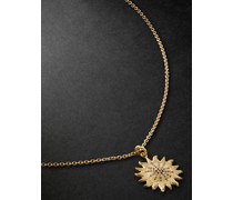 Sun Gold Diamond Pendant Necklace