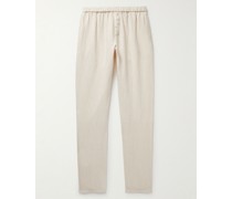 Gerade geschnittene Hose aus Leinen