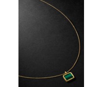 Kette aus Gold mit Malachiten