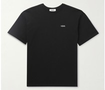 Halak T-Shirt aus Baumwoll-Jersey mit Stickerei und Logoprint