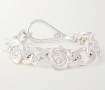 XL Rose Armband aus Silber mit Cubic Zirkonia