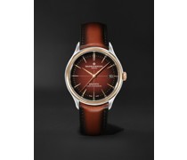 Clifton Baumatic 40 mm Uhr aus Edelstahl mit automatischem Aufzug und Lederarmband, Ref.-Nr.: M0A10713