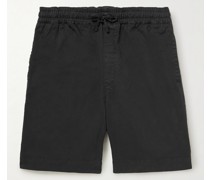 Cotton-Blend Twill Drawstring Shorts