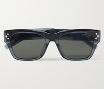 CD Diamond S21 Sonnenbrille mit D-Rahmen aus Azetat in Schildpattoptik und silberfarbenen Details