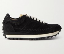 Walpi Sneakers aus Veloursleder mit Fransen
