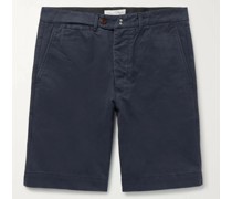 Fisherman Shorts aus Baumwoll-Twill
