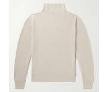 Daniel Rippstrickpullover aus Kaschmir mit Stehkragen