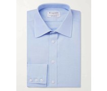 + Turnbull & Asser blaues Hemd aus Baumwoll-Oxford