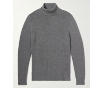 Dolcevita schmal geschnittener Rollkragenpullover aus Kaschmir
